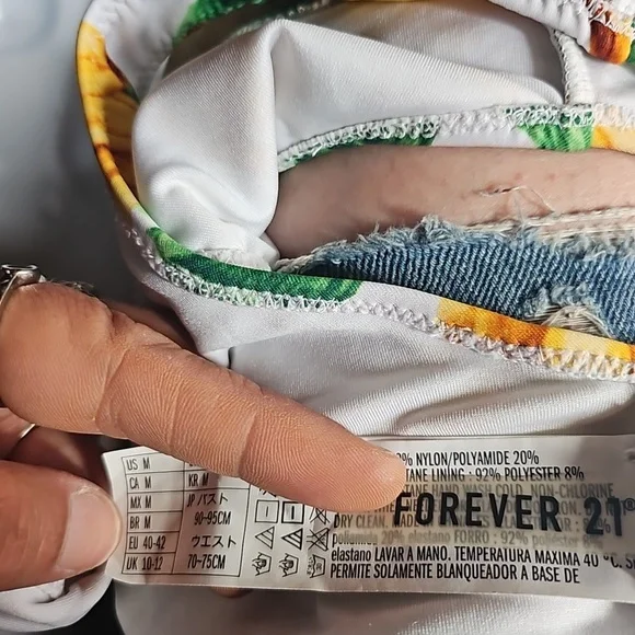 Forever 21 Bikini Bottom (S) Top (M) - Picture 7 of 8